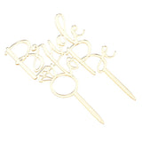 Maxbell Acrylic Bride to Be Cake Topper Wedding Party Bridal Shower Cake Decor Gold