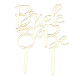 Maxbell Acrylic Bride to Be Cake Topper Wedding Party Bridal Shower Cake Decor Gold