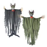 Maxbell Scary Voice Animated Vampire Bat Halloween Decorations Outdoor Props Black