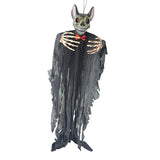 Maxbell Scary Voice Animated Vampire Bat Halloween Decorations Outdoor Props Black