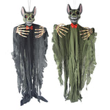 Maxbell Scary Voice Animated Vampire Bat Halloween Decorations Outdoor Props Black