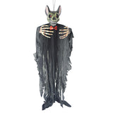 Maxbell Scary Voice Animated Vampire Bat Halloween Decorations Outdoor Props Black