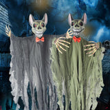 Maxbell Scary Voice Animated Vampire Bat Halloween Decorations Outdoor Props Black