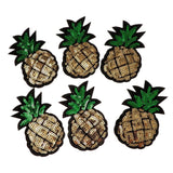 Maxbell 6pcs Pineapple Sequins DIY Sew Appliques Stickers Embroidery Patches Cloth - Aladdin Shoppers