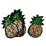 Maxbell 6pcs Pineapple Sequins DIY Sew Appliques Stickers Embroidery Patches Cloth - Aladdin Shoppers