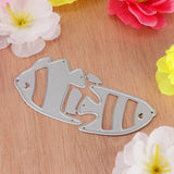 Maxbell Cute Romantic Kissing Fish Steel Cutting Dies Stencil Scrapbooking Templates Embossing Card Decor Tools - Aladdin Shoppers