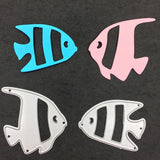 Maxbell Cute Romantic Kissing Fish Steel Cutting Dies Stencil Scrapbooking Templates Embossing Card Decor Tools - Aladdin Shoppers