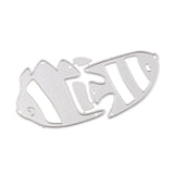 Maxbell Cute Romantic Kissing Fish Steel Cutting Dies Stencil Scrapbooking Templates Embossing Card Decor Tools - Aladdin Shoppers