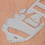 Maxbell Cute Romantic Kissing Fish Steel Cutting Dies Stencil Scrapbooking Templates Embossing Card Decor Tools - Aladdin Shoppers