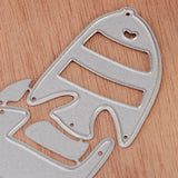 Maxbell Cute Romantic Kissing Fish Steel Cutting Dies Stencil Scrapbooking Templates Embossing Card Decor Tools - Aladdin Shoppers