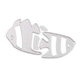 Maxbell Cute Romantic Kissing Fish Steel Cutting Dies Stencil Scrapbooking Templates Embossing Card Decor Tools - Aladdin Shoppers