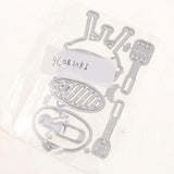 Maxbell Metal Cutting Dies Stencil For Scrapbooking DIY Card Making Picnic Set Kit - Aladdin Shoppers