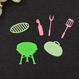 Maxbell Metal Cutting Dies Stencil For Scrapbooking DIY Card Making Picnic Set Kit - Aladdin Shoppers