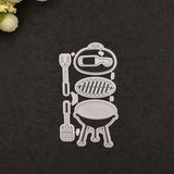 Maxbell Metal Cutting Dies Stencil For Scrapbooking DIY Card Making Picnic Set Kit - Aladdin Shoppers