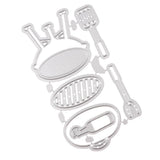 Maxbell Metal Cutting Dies Stencil For Scrapbooking DIY Card Making Picnic Set Kit - Aladdin Shoppers