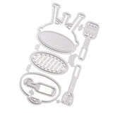 Maxbell Metal Cutting Dies Stencil For Scrapbooking DIY Card Making Picnic Set Kit - Aladdin Shoppers