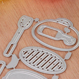 Maxbell Metal Cutting Dies Stencil For Scrapbooking DIY Card Making Picnic Set Kit - Aladdin Shoppers
