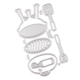 Maxbell Metal Cutting Dies Stencil For Scrapbooking DIY Card Making Picnic Set Kit - Aladdin Shoppers