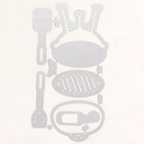 Maxbell Metal Cutting Dies Stencil For Scrapbooking DIY Card Making Picnic Set Kit - Aladdin Shoppers