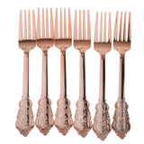 60 xDisposable Plastic Forks Spoons Knifes Party Decorations Rose Golden