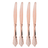 48 Pieces Disposable Plastic Forks Spoons Knifes Party Decorations Rose Gold