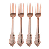 60 xDisposable Plastic Forks Spoons Knifes Party Decorations Rose Golden