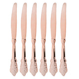 60 xDisposable Plastic Forks Spoons Knifes Party Decorations Rose Golden