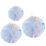 Maxbell Pack of 3 Rainbow Film Foil Gradient Hanging Honeycomb Flower Ball Wedding Venue Decor - Aladdin Shoppers