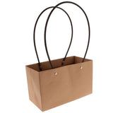 Maxbell Rectangle Kraft Paper Basket DIY Valentine's Day Flower Wrapping Box Gift Packing Bouquet Florist Supplies Wedding Decoration - Aladdin Shoppers