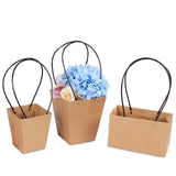 Maxbell Rectangle Kraft Paper Basket DIY Valentine's Day Flower Wrapping Box Gift Packing Bouquet Florist Supplies Wedding Decoration - Aladdin Shoppers