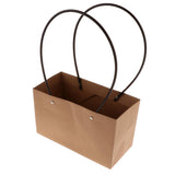 Maxbell Rectangle Kraft Paper Basket DIY Valentine's Day Flower Wrapping Box Gift Packing Bouquet Florist Supplies Wedding Decoration - Aladdin Shoppers