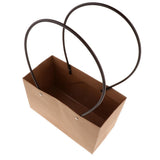 Maxbell Rectangle Kraft Paper Basket DIY Valentine's Day Flower Wrapping Box Gift Packing Bouquet Florist Supplies Wedding Decoration - Aladdin Shoppers