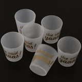 Maxbell Maxbell 6pcs She Said Yaaas Drinking Cups Bridal Shower Bachelorette Party Accessory