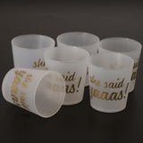 Maxbell Maxbell 6pcs She Said Yaaas Drinking Cups Bridal Shower Bachelorette Party Accessory