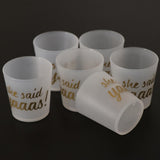 Maxbell Maxbell 6pcs She Said Yaaas Drinking Cups Bridal Shower Bachelorette Party Accessory