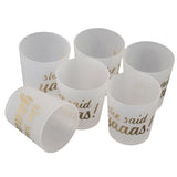 Maxbell Maxbell 6pcs She Said Yaaas Drinking Cups Bridal Shower Bachelorette Party Accessory