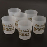 Maxbell Maxbell 6pcs She Said Yaaas Drinking Cups Bridal Shower Bachelorette Party Accessory