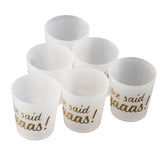 Maxbell Maxbell 6pcs She Said Yaaas Drinking Cups Bridal Shower Bachelorette Party Accessory