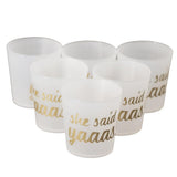Maxbell Maxbell 6pcs She Said Yaaas Drinking Cups Bridal Shower Bachelorette Party Accessory