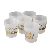 Maxbell Maxbell 6pcs She Said Yaaas Drinking Cups Bridal Shower Bachelorette Party Accessory