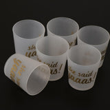 Maxbell Maxbell 6pcs She Said Yaaas Drinking Cups Bridal Shower Bachelorette Party Accessory