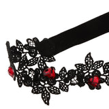 Maxbell 2 Pieces Lace Garters With Red Rose Decor Wedding Bride Costume Accessories - Aladdin Shoppers