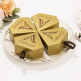 Maxbell 10Pcs Diamond Paper Boxes Bridal Shower Wedding Favor Candy Gift Party Supply Craft Box - Aladdin Shoppers