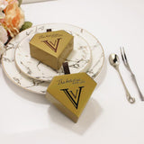 Maxbell 10Pcs Diamond Paper Boxes Bridal Shower Wedding Favor Candy Gift Party Supply Craft Box - Aladdin Shoppers