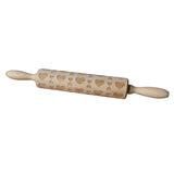 Maxbell Maxbell Love Heart Wooden Embossed Rolling Pin Baking Wedding Valentine's Day Favor