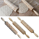 Maxbell Maxbell Love Heart Wooden Embossed Rolling Pin Baking Wedding Valentine's Day Favor
