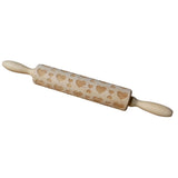 Maxbell Maxbell Love Heart Wooden Embossed Rolling Pin Baking Wedding Valentine's Day Favor
