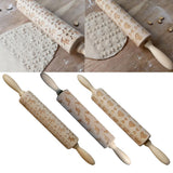 Maxbell Maxbell Love Heart Wooden Embossed Rolling Pin Baking Wedding Valentine's Day Favor