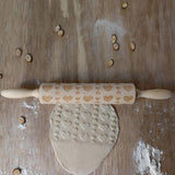 Maxbell Maxbell Love Heart Wooden Embossed Rolling Pin Baking Wedding Valentine's Day Favor