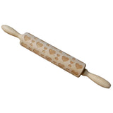 Maxbell Maxbell Love Heart Wooden Embossed Rolling Pin Baking Wedding Valentine's Day Favor